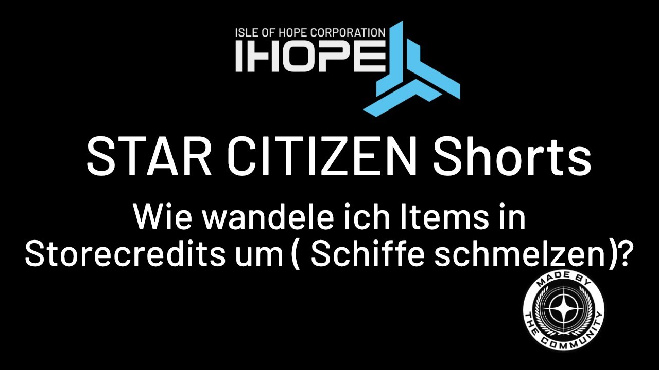 Wie wandele ich ein gekauftes Schiff in StoreCredits um