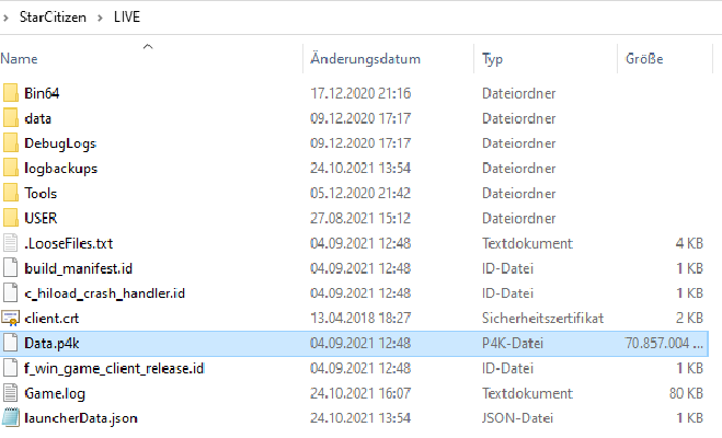 Wie verschiebe ich Star-Citizen auf meinem Rechner ohne es komplett neu herunter zu laden?