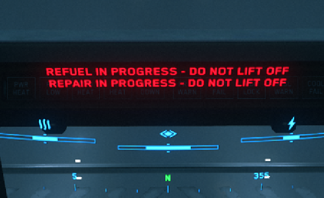 Wie repariere/betanke ich mein Schiff?